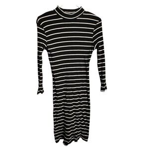 Black and White Striped Dress